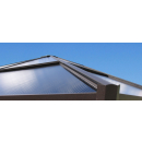 Metal Garden Hardtop Pavilion 3x3,6m Double Webbed Polycarbonate Roof Waterproof