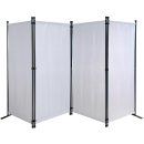 Ersatz Bezug Paravent 4 Teilig 170 x 220 cm Raumteiler Trennwand Sichtschutz Bespannung Weiß