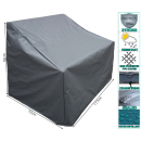 Protective cover tarpaulin Bahia lounge sofa Grey 117x78x92 /57cm