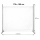Paravent 180 x 178 cm Fabric Room Devider Garden Partition Wall Balcony Privacy Screen White