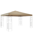 Ersatzdach für Blätter Pavillon 3x3m Pavillondach Sand Ersatzbezug