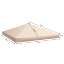 Replacement Roof for Leaves Gazebo 3x3m Beige