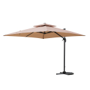 Cantilever parasol Premium Mallorca 3x3m Sand UV 50 Terrace Parasol