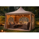 2 side panels with PVC windows and zipper 300x193cm