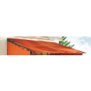 Replacement Roof Roll Pavilion 3x4m Pavilion Roof Awning Replacement Cover Terra/Rotorange RAL 2001