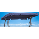 Hollywoodschaukel Dachbezug 200 x 145 cm Blau Wasserdicht | Universal Ersatzdach Gartenschaukel 3 Sitzer | UV 50 Schaukel Dach Ersatz Bezug