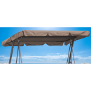 Replacement Roof Garden Swing Brown-Grey UV 50 3 Seater Hollywood Swing Cover
