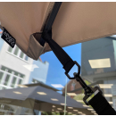 Wind protection for traffic light umbrella