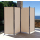 Paravent 4 Teilig 165 x 220 cm Beige - Garten & Balkon Sichtschutz Stellwand Innen & Außen - Raumteiler Trennwand Faltbar Blickdicht & Wetterfest