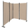 Paravent 220 x 165 cm Fabric Room Devider Garden 4-Part Patrition Wall Foldable Balcony Privacy Screen Beige
