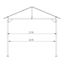 Metal Garden Pavilion Nice 3x3m Antique Party Tent Sand