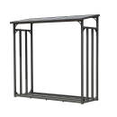 Metal firewood rack anthracite XXL 185 x 70 x 185 cm garden firewood shelter 2.3 m³ firewood storage stacking aid outside