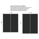 Weather Protection Set Front- and Back Wall PVC Black for Firewood Rack 130 x 70 x 185 cm
