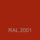 Anbau Pergola Romana 3x4m Terra / Rotorange RAL 2001 mit 3 Seitenteilen