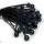 Weather Protection Set Front- and Back Wall PVC Black for Firewood Rack XXL 185 x 70 x 185 cm