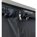 Wetterschutz-Vorhang Set Front und R&uuml;ckwand zu 143x70x145cm Kaminholzunterstand  PVC Schwarz