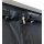Weather Protection Set Front- and Back Wall PVC Black for Firewood Rack 143 x 70 x 145 cm