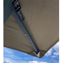 Metal Gazebo 3 x 3 m Brown-Grey