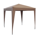 Pop-Up Gazebo 2 x 2 m Beige with 4 Easy fastening sidewalls with 2 zippers