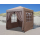 Pop-Up Gazebo 2 x 2 m Beige with 4 Easy fastening sidewalls with 2 zippers