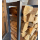 Metal firewood rack anthracite 33x25x90cm garden firewood shelter firewood storage stacking aid