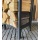 Metal firewood rack anthracite 33x25x90cm garden firewood shelter firewood storage stacking aid