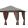 4 Side Panels with Zip 260x195cm Brown-Grey for Gazebo 3x3m
