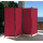 Paravent 220 x 165 cm Fabric Room Devider Garden 4-Part Patrition Wall Foldable Balcony Privacy Screen Ruby Red