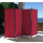 Paravent 220 x 165 cm Fabric Room Devider Garden 4-Part Patrition Wall Foldable Balcony Privacy Screen Ruby Red