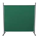 2 Piece Paravent 180 x 178 cm Fabric Room Devider Garden Partition Wall Balcony Privacy Screen Green