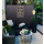 2 Piece Paravent 180 x 178 cm Fabric Room Devider Garden Partition Wall Balcony Privacy Screen Grey