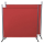 2 Piece Paravent 180 x 178 cm Fabric Room Devider Garden Partition Wall Balcony Privacy Screen orange-red