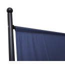 2 Stück Paravent 180 x 78 cm Stoff Raumteiler Klein Stellwand Trennwand Balkon Sichtschutz Blau