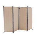 Ersatz Bezug Paravent 4 Teilig 170 x 220 cm Raumteiler Trennwand Sichtschutz Bespannung Sand