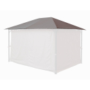 Ersatzdach für Garten Pavillon 3x4m Taupe / Beigegrau RAL 7006 Pavillondach Ersatzbezug