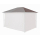 Ersatzdach für Garten Pavillon 3x4m Taupe / Beigegrau RAL 7006 Pavillondach Ersatzbezug