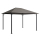 Ersatzdach für Garten Pavillon 3x4m Taupe / Beigegrau RAL 7006 Pavillondach Ersatzbezug