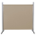 Paravent 180 x 178 cm Fabric Room Devider Garden Partition Wall Balcony Privacy Screen Beige