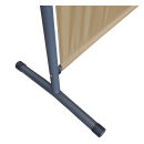 Paravent Outdoor Wetterfest 180 x 78 cm Beige | Raumteiler Stellwand Innen | Garten & Balkon Sichtschutz Blickdicht