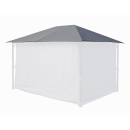 Ersatzdach für Garten Pavillon 3x4m Grau Pavillondach Ersatzbezug