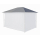 Ersatzdach für Garten Pavillon 3x4m Grau Pavillondach Ersatzbezug