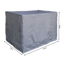 Mesh box cover 125x85x87cm grey protective cover tarpaulin