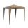 Pop-Up Gazebo 2,5 x 2,5 m Beige with 4 Easy fastening sidewalls with 2 zippers