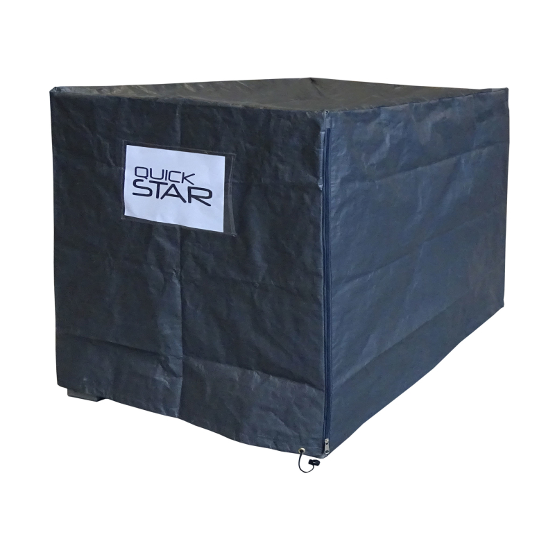 QUICK STAR  Gitterbox Abdeckung 125x85x95cm Grau PE Gewebefolie Schu,  26,99 €