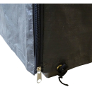 Gitterbox Abdeckung 125x85x87cm Grau PE Gewebefolie Schutzhülle Abdeckplane Versandtasche