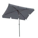 Balcony parasol 200x125cm balcony parasol rectangular foldable grey garden parasol UV 50
