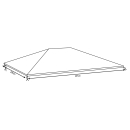 Gazebo Cover Waterproof 3 x 3,6 m for Fabric and Hardtop...