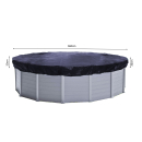 Solar Swimming Pool Cover Round 200g/m&sup2; for Poolsize 320 - 366 cm Winter Tarpaulin dimension &oslash; 420 cm Black