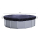 Solar Swimming Pool Cover Round 200g/m² for Poolsize 366 - 400 cm Winter Tarpaulin dimension ø 460 cm Black