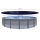 Solar Swimming Pool Cover Round 200g/m² for Poolsize 420 - 460 cm Winter Tarpaulin dimension ø 520 cm Black